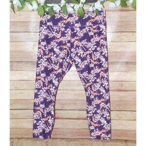 Fabletics Fabletics High-Waisted Printed Powerhold Crop Leggings Size L Arcadia